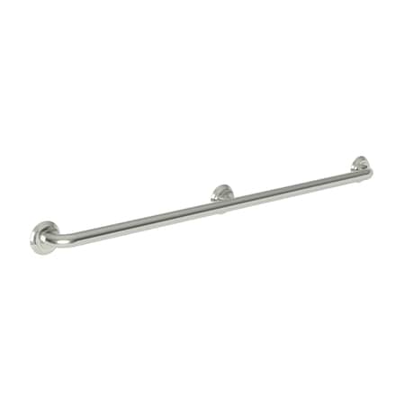 Newport Brass Three Post 42" Grab Bar in Polished Nickel, 45.15" L, Solid Brass, Polished Nickel 2400-3942-15